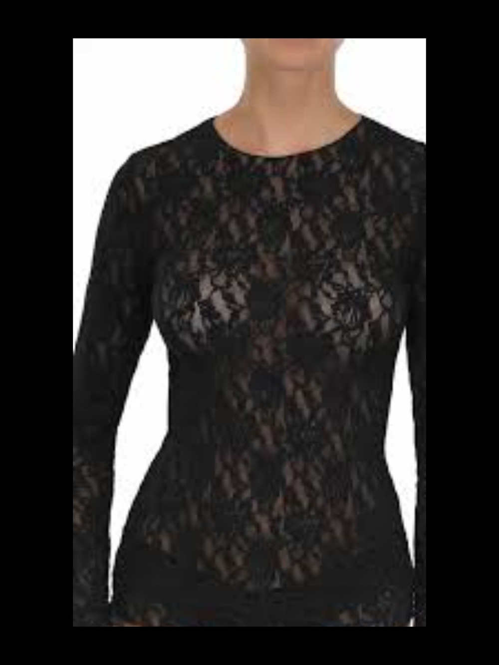 Hanky Panky Signature Lace United Long Sleeve Top Style #128L
